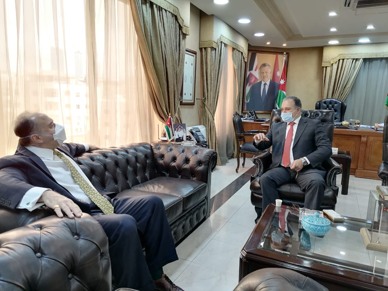 القطامين يستقبل السفير الأمريكي.. ماذا قال