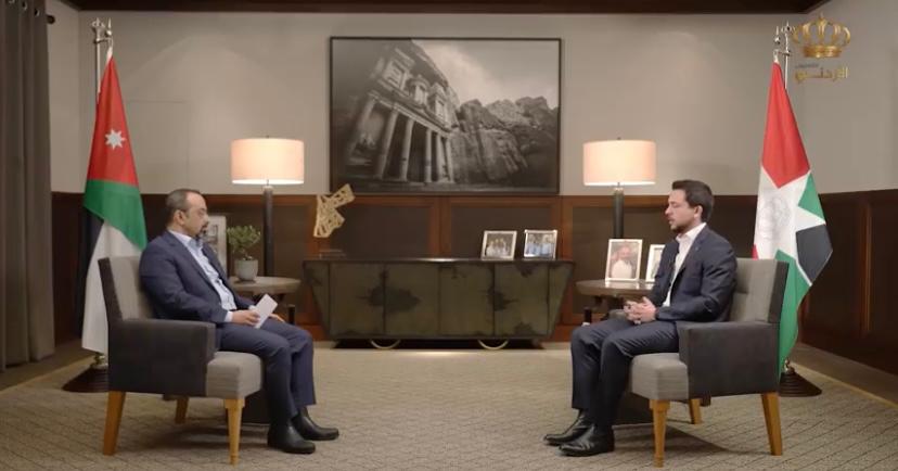 ولي العهد على شاشة التلفزيون الأردني..