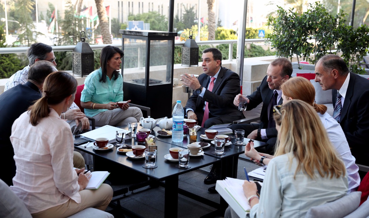 الفاخوري يؤكد لـ’هيلي‘ عمق العلاقات الأردنية