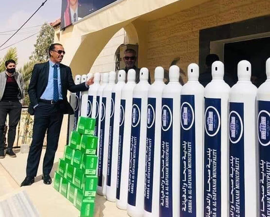 بلدية صبحا والدفيانه تشتري اسطوانات أكسجين