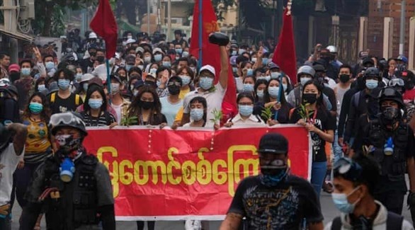 دعوات جديدة للاحتجاجات في ميانمار تزامنا