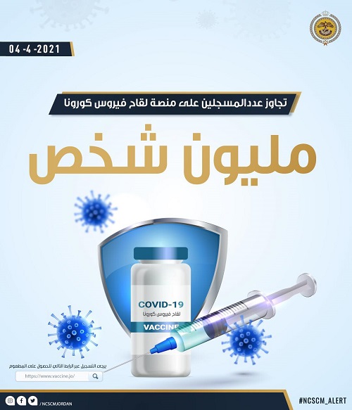 أكثر من مليون مسجل لتلقي اللقاح