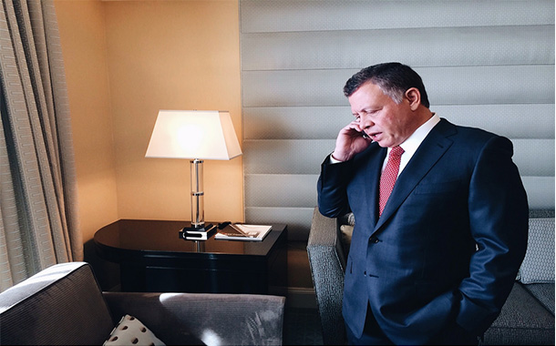 الملك يبحث تعزيز التعاون مع الرئيس