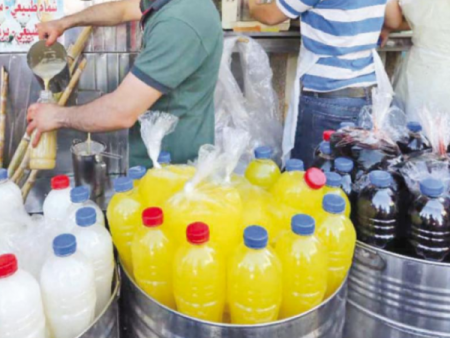 اتلاف اكثر من 1000 لتر عصائر