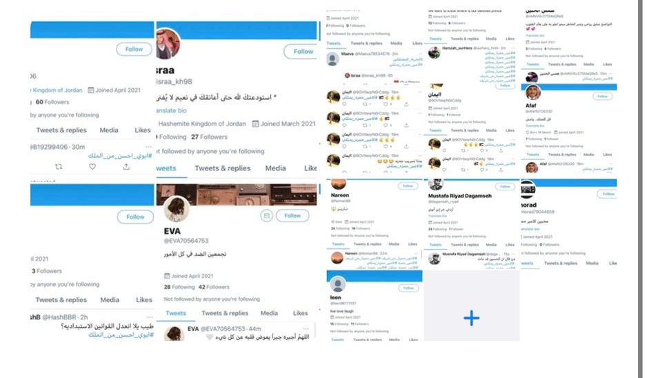 ديما علم فراج تكشف حسابات وهمية