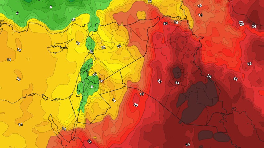 الاردن.. منخفض خماسيني الاحد