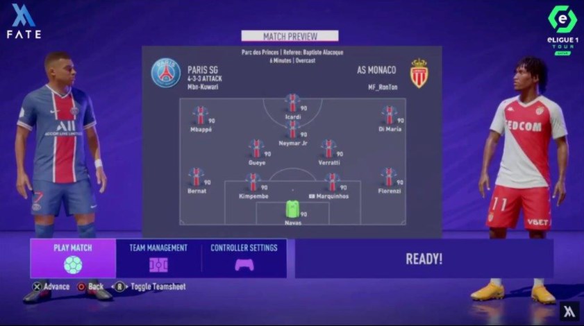 لإطلاق eLigue 1 في قطر.. FATE