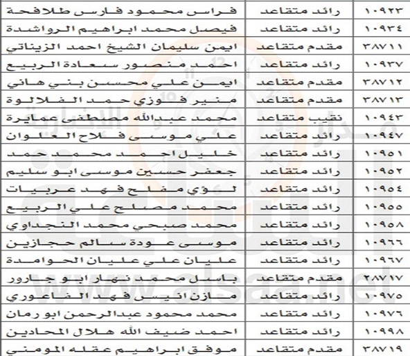 إلى ضباط أمن ودرك ودفاع مدني