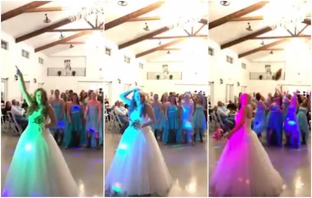 شاهد: عروس مصابة بالسرطان تقذف شعرها