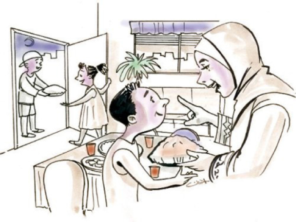 تبادل أطباق الطعام الرمضانية فضيلة متوارثة