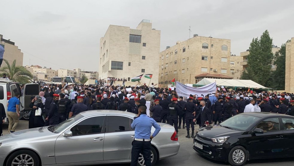 وقفة احتجاجية في عمّان ضد الانتهاكات