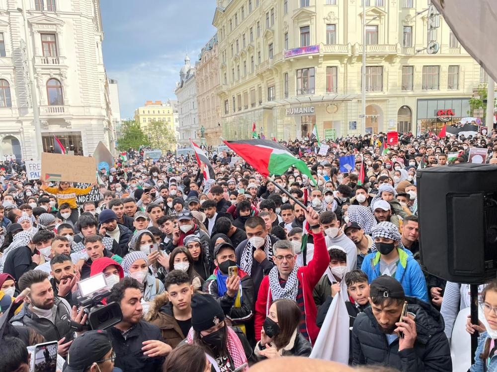 مظاهرة حاشدة وسط فينا دعما للقدس