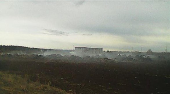 فتاتان تحرقان حقلا في روسيا خلال