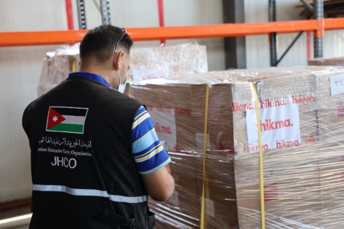 «الحكمة» تسلم «الخيرية الهاشمية» شحنة ثانية