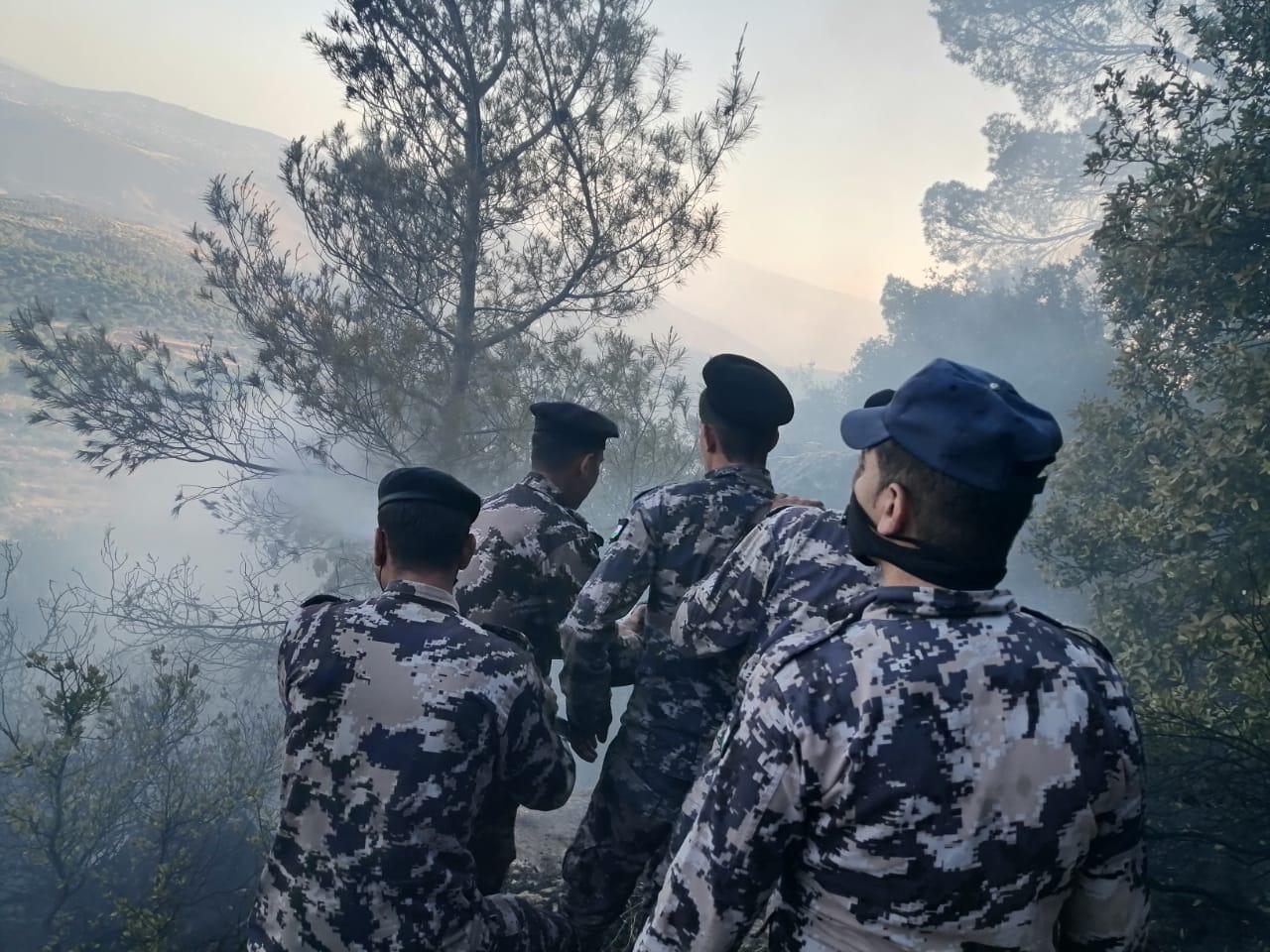 الدفاع المدني وسلاح الجو يتعاملان مع