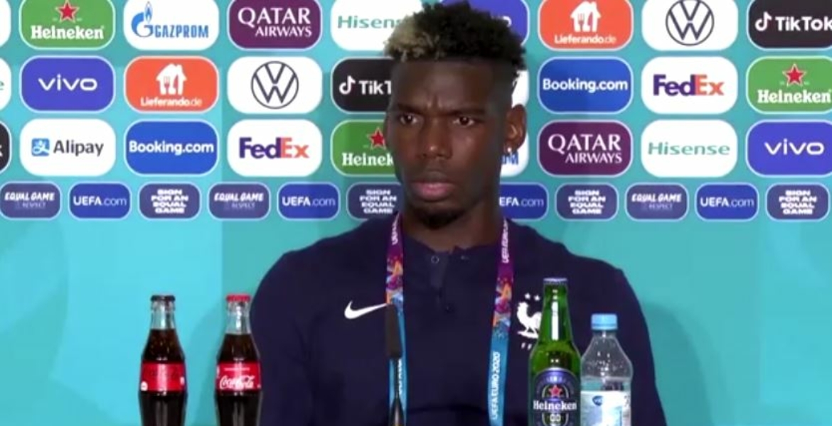 فيديو لبوغبا يزيل زجاجة بيرة خلال