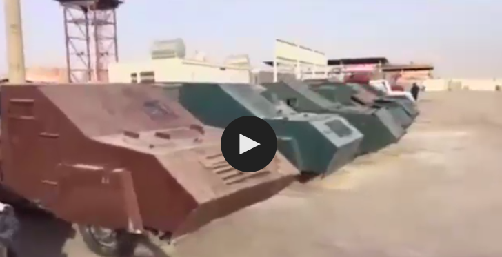 بالفيديو.. مدرعات ’داعش‘ الانتحارية