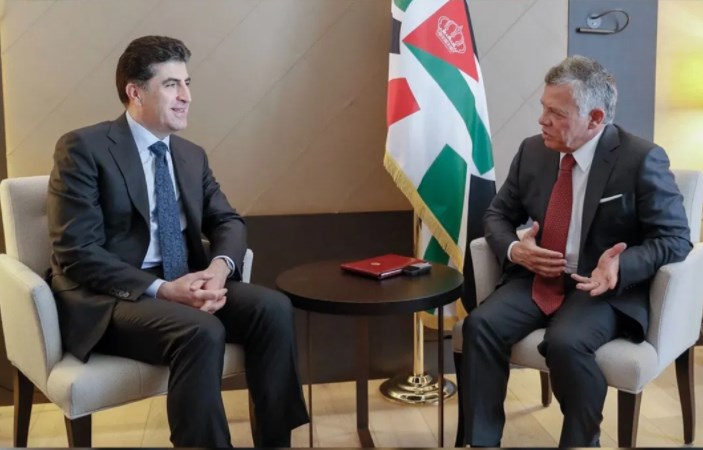 الملك يلتقي بارزاني.. الاربعاء