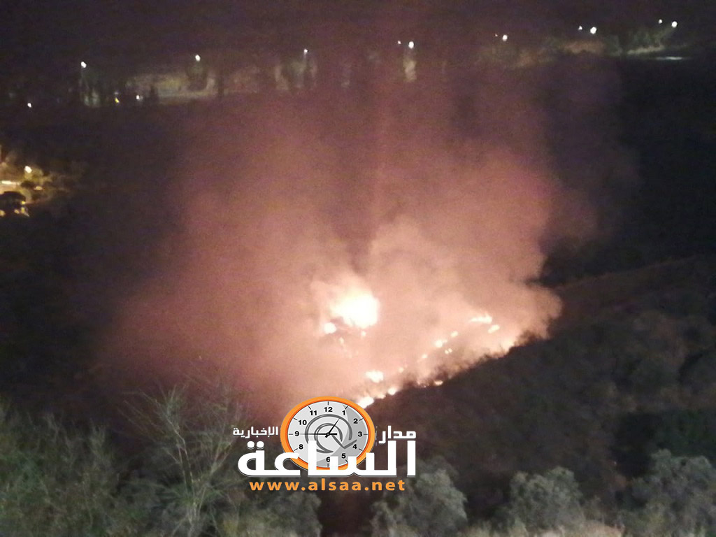 حريق أحراش جرش يتمدد في القصيب