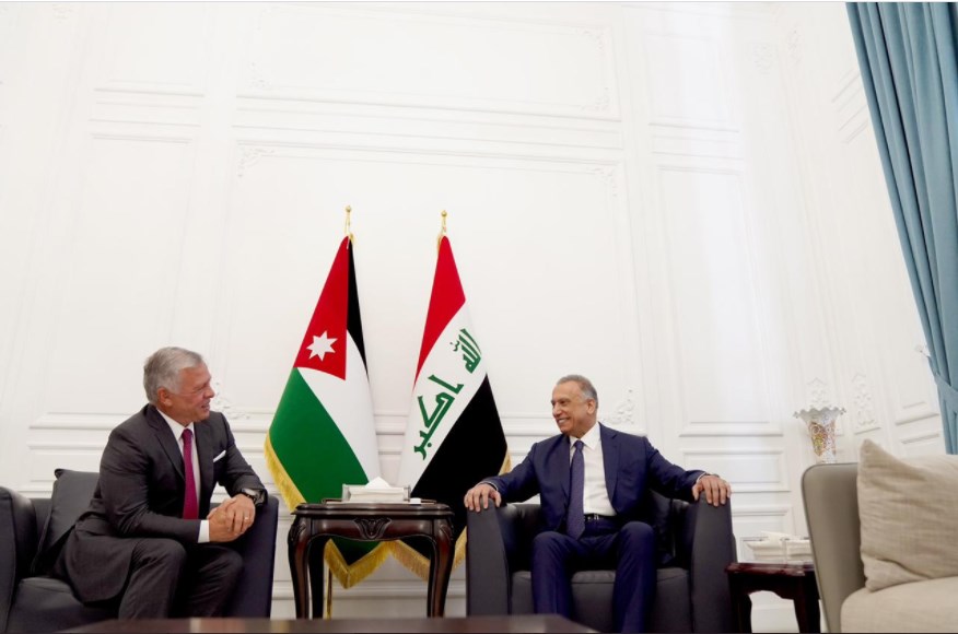 الملك يلتقي رئيس مجلس الوزراء العراقي