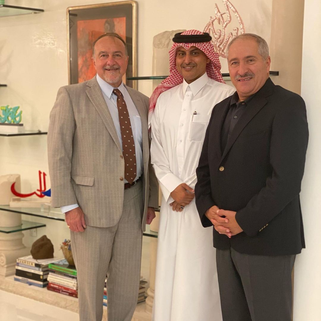 ناصر جودة والشيخ سعود آل ثاني