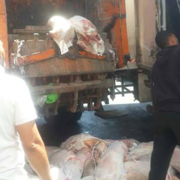 ضبط 4.3 طن لحوم فاسدة في