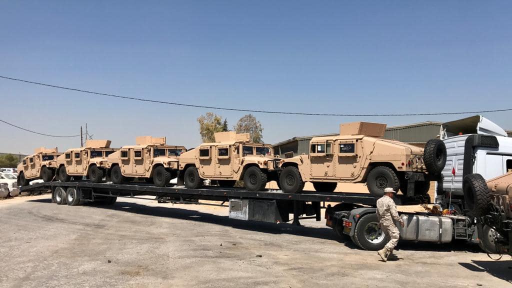 الجيش الأردني يتسلم 113 همر (صور)