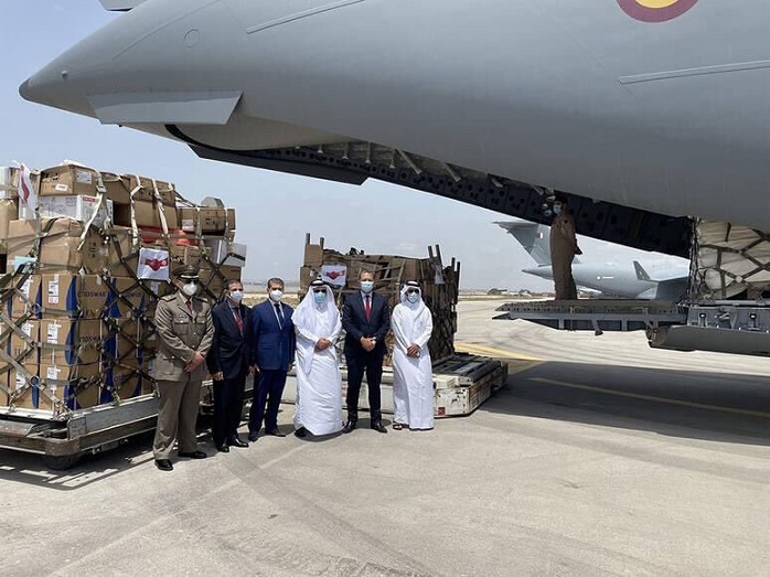 مساعدات طبية قطرية تصل تونس