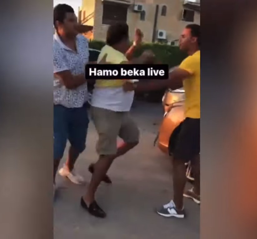 بالفيديو.. شجار الفنان المصري حمو بيكا