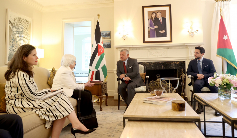 وزيرة الخزانة الأمريكية جانيت يلين للملك: