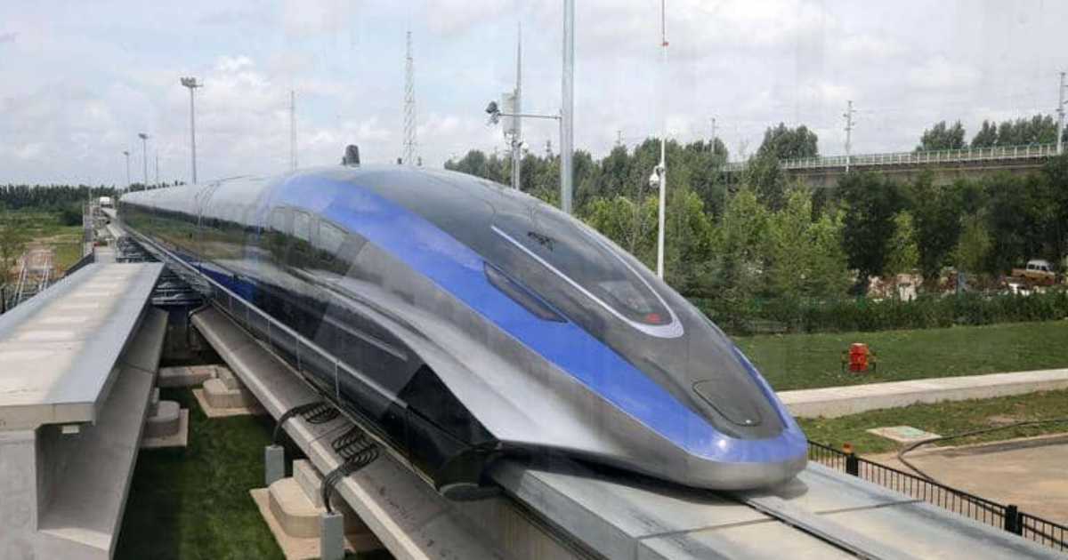 الصين تكشف عن قطار مغناطيسي تبلغ