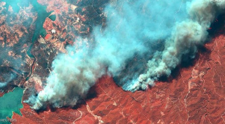 صور مرعبة رصدتها الأقمار الصناعية لحرائق