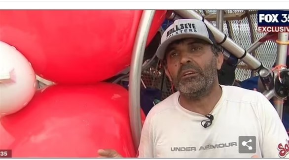 مغامر إيراني يفشل في السير على