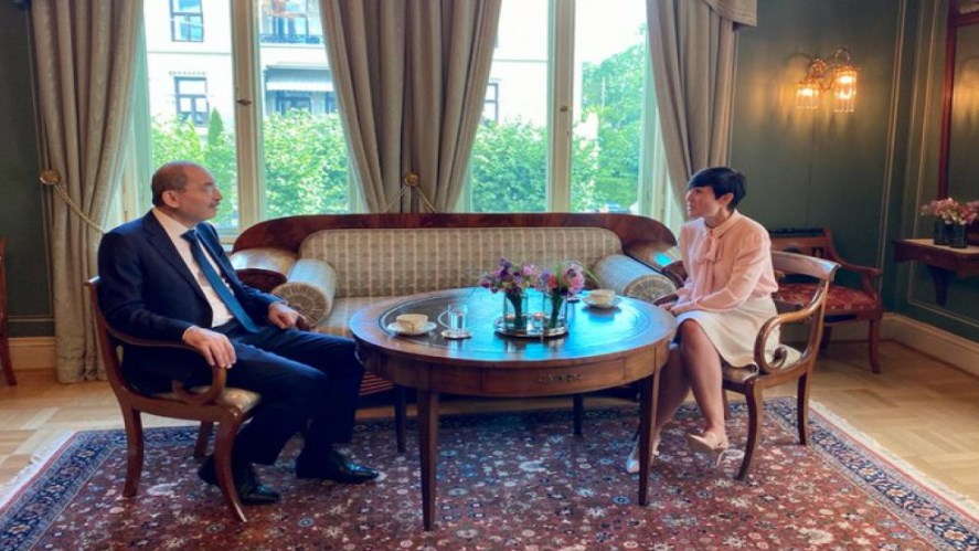 الصفدي يلتقي اينه اريكسون سوريدي.. وهذا