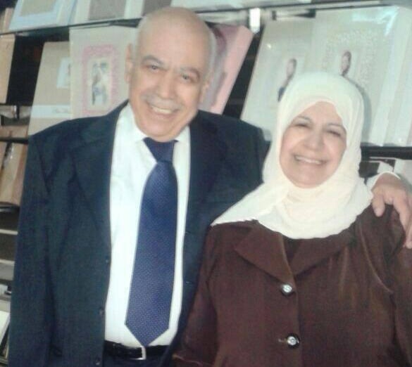 الشاعر والاديب أحمد حسن القضاة وزوجته