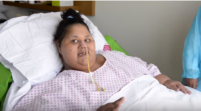 أحدث فيديو لصاحبة النصف طن بعد