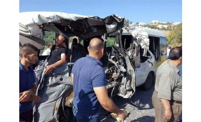 حادث اربد.. سائق الباص غير مسربه