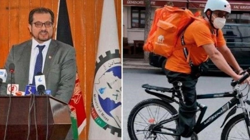 وزير أفغاني سابق يصبح عامل توصيل