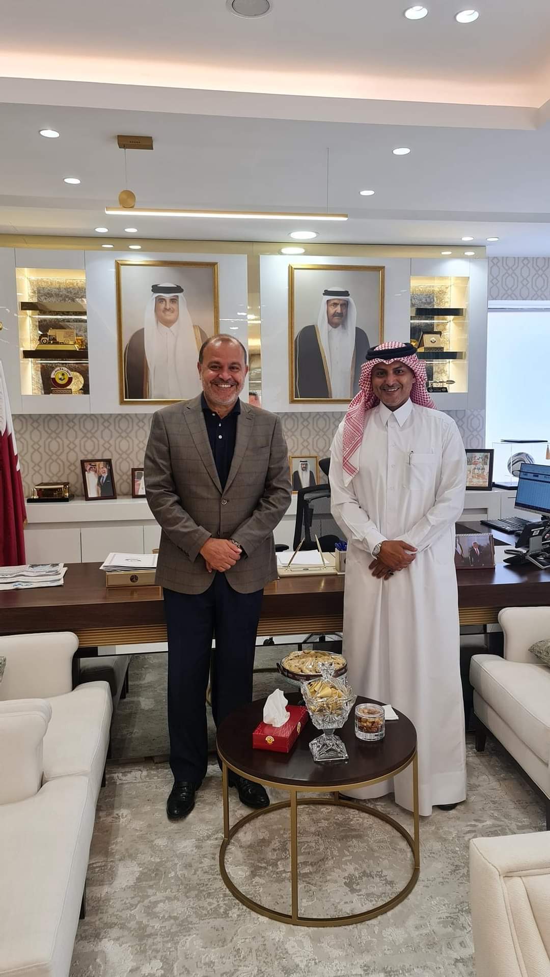 السفير آل ثاني يستقبل حسين المجالي