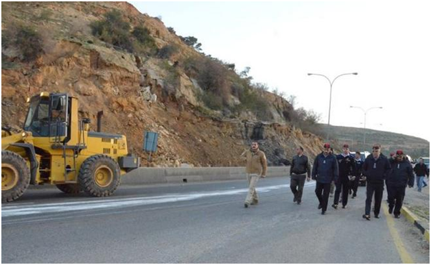أزمة خانقة على ’تحويلة طريق‘ اربد