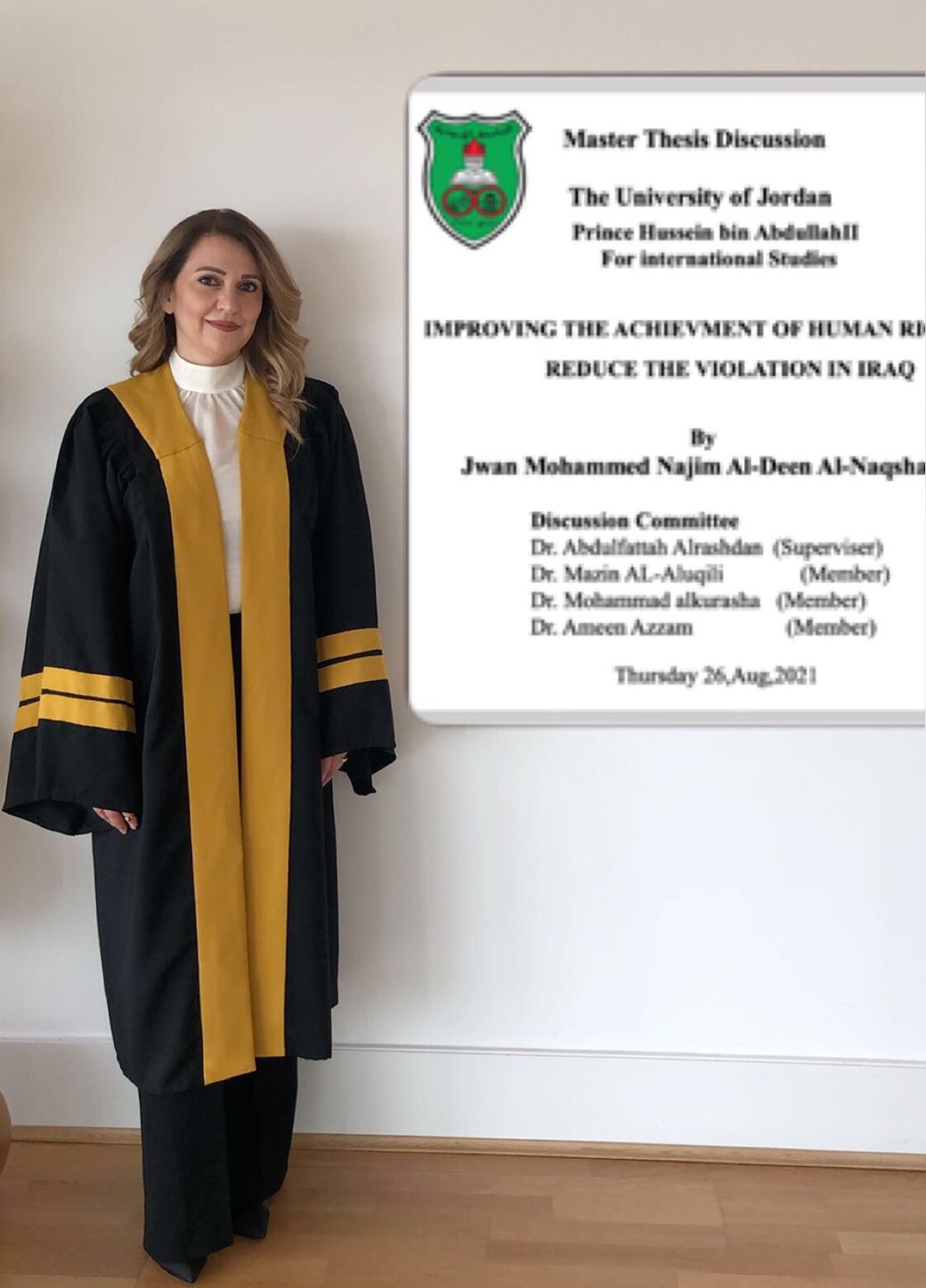 جوان النقشبندي.. مبارك الماجستير