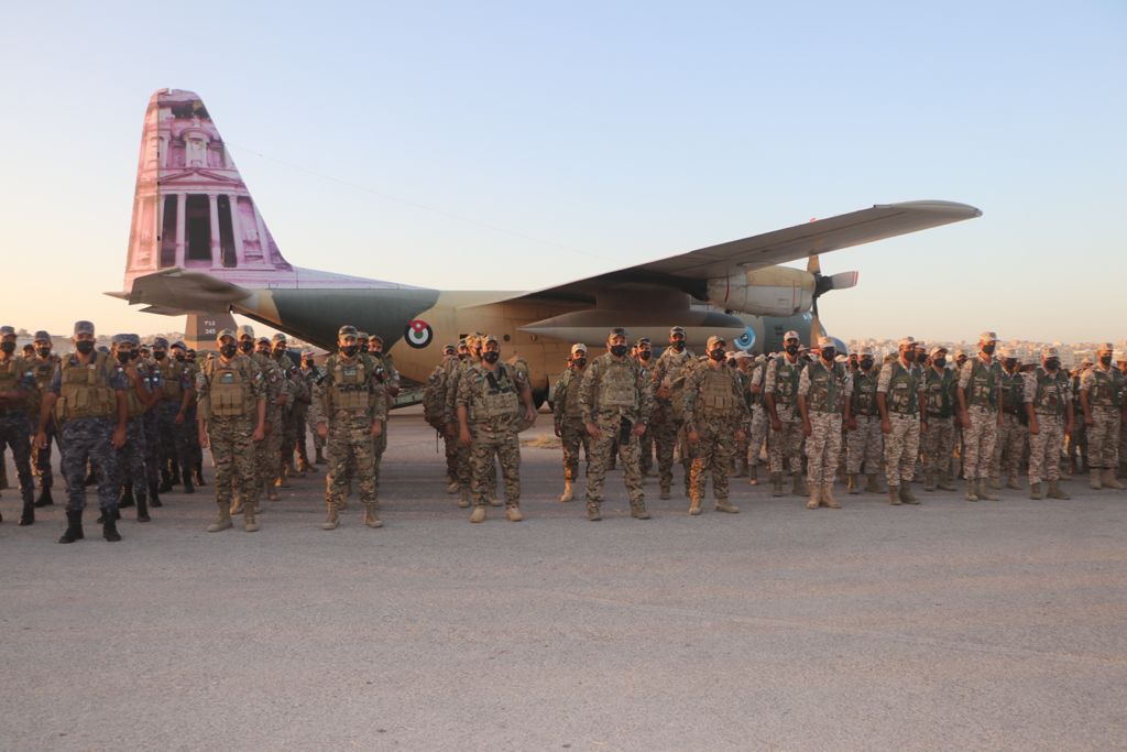 القوة الأردنية المشاركة في تمرين النجم