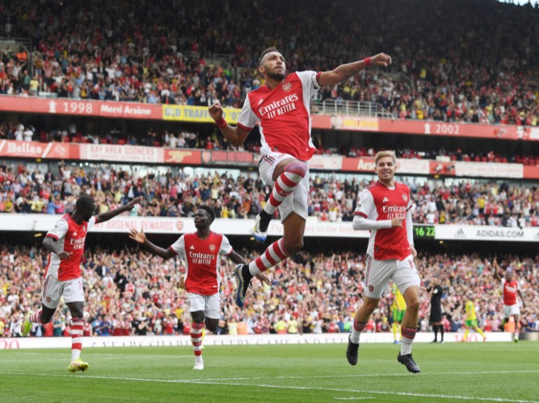 أوباميانج يقود آرسنال لإسقاط نوريتش
