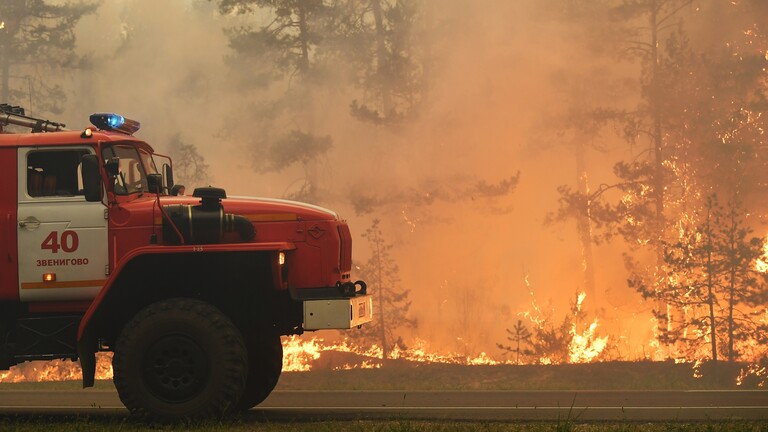 مساحات حرائق الغابات في روسيا تسجل