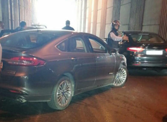 حادث تصادم داخل نفق السادس