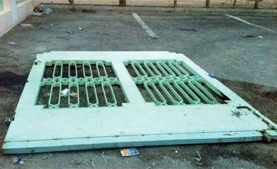 سقوط «بوابة كراج» وإصابة عدد من