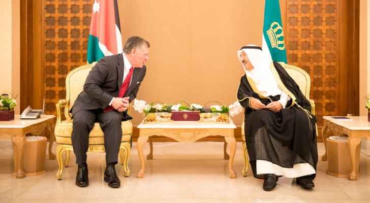 الملك وامير الكويت يؤكدان ضرورة التوصل