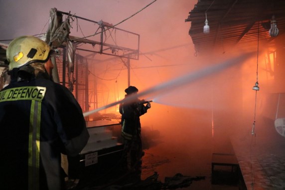 تفاصيل حريق بـ «مجمع رغدان».. 16