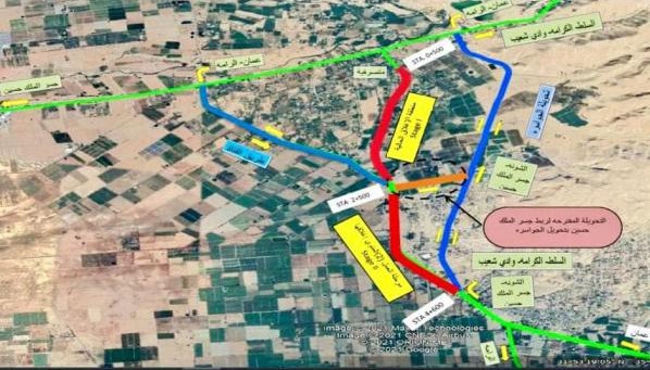 بدء تحويلات مرورية على طريق الشونة