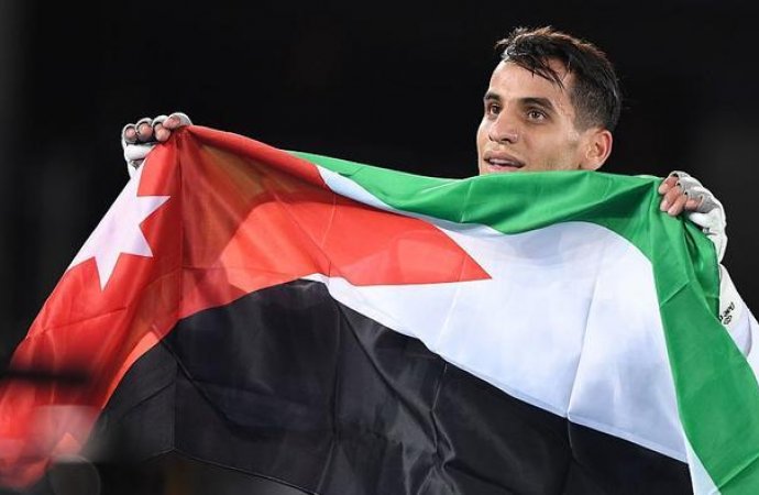 بطل التايكواندو ابو غوش يتقدم للمركز